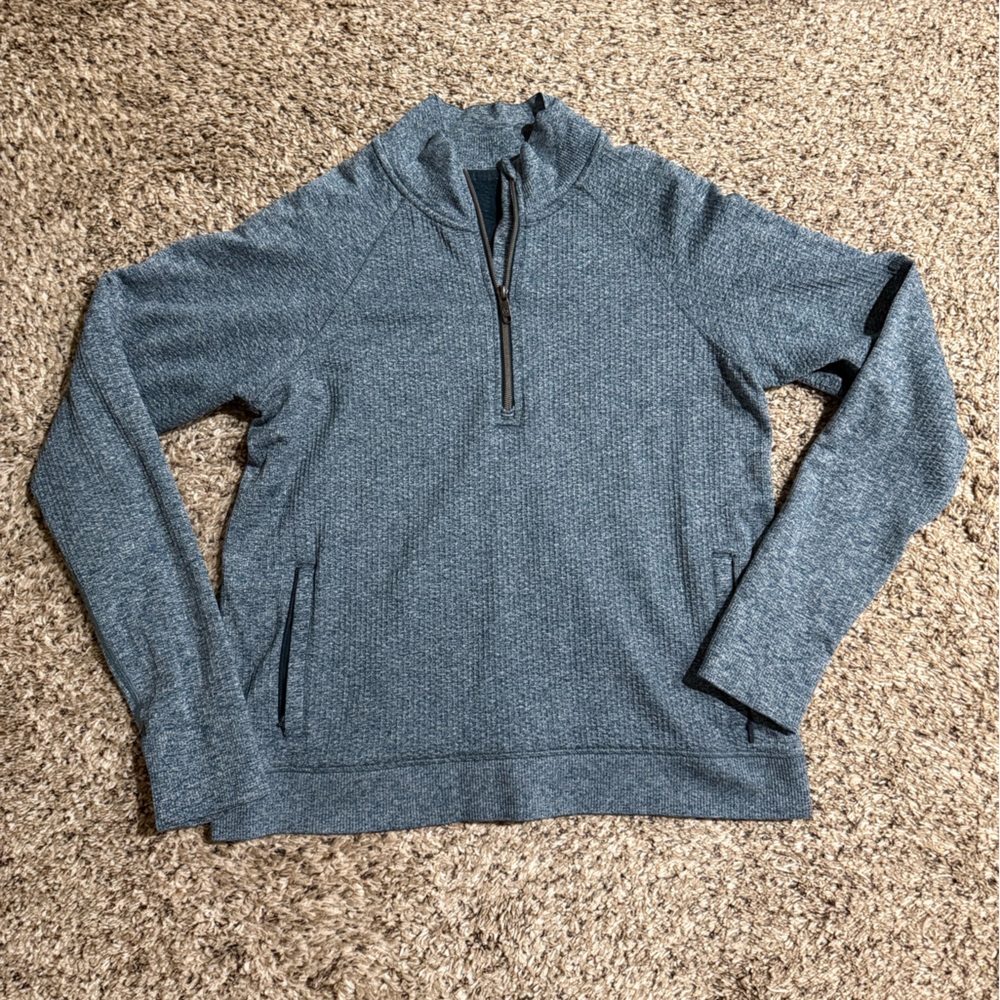 lululemon athletica Heathered Gray Quarter-Zip Pullover